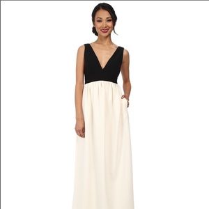 Jill by Jill Stuart Double V two tone dress